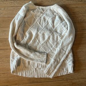 American Eagle Outfitters Textured Cream Sweater